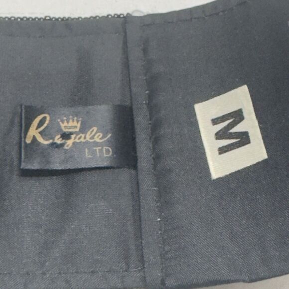 VTG 80s 70s Black Sz S XS Beaded Waist Belt Retro Goth Grunge Floral 3” Regale - Picture 9 of 14